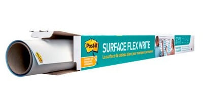 7100197624 superficie adhesiva de borrado en seco 0.914x1.219m super sticky flex write rollo fws4x3 post it 7100197624