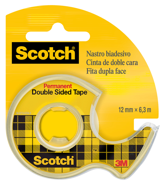 7100284974 rollo cinta adhesiva doble cara 12.7mm x 6.3m con dispensador 136d scoth 7100284974