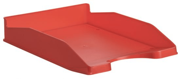 742_RJ bandeja ecogreen 100 reciclado y reciclable apilable din a4 y folio medidas 345x255x60 mm color rojo archivo 2000 742 rj