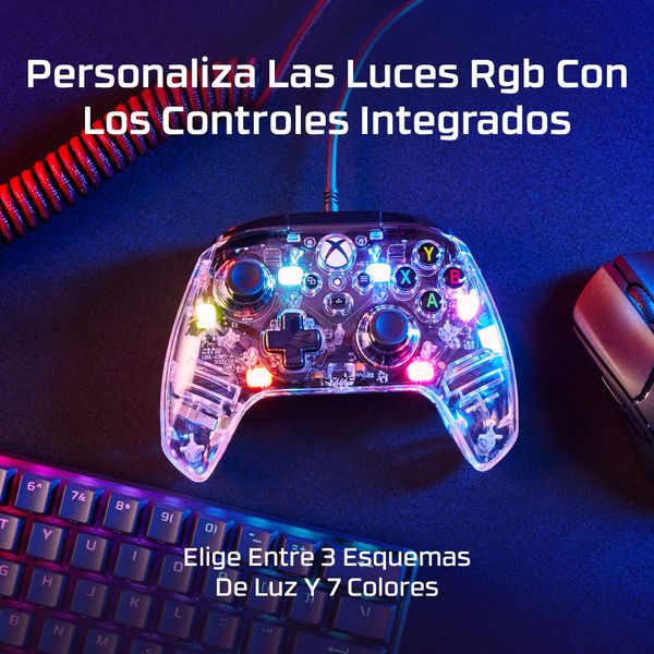 7D6H2AA hp hyperx clutch gladiate rgb gaming controller mando gaming rga cable pc y xbox 7d6h2aa
