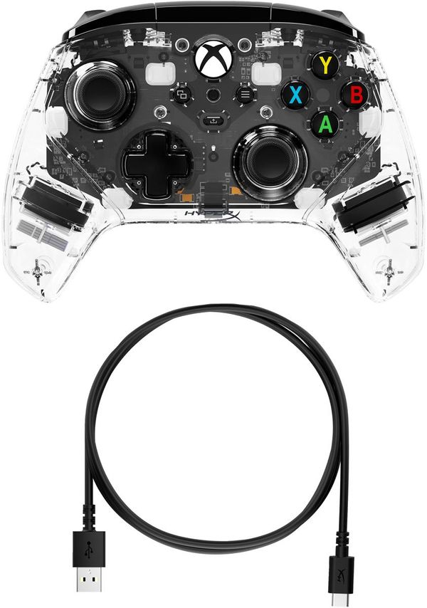 7D6H2AA hp hyperx clutch gladiate rgb gaming controller mando gaming rga cable pc y xbox 7d6h2aa