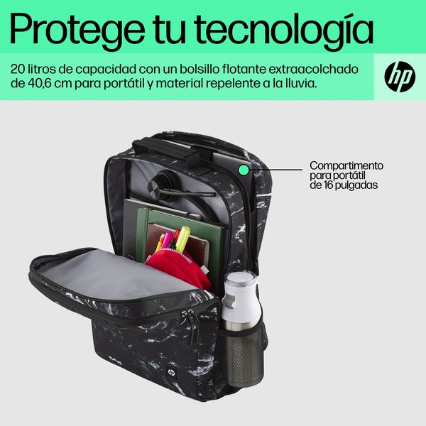 7J592AA hp campus xl marble stone backpack
