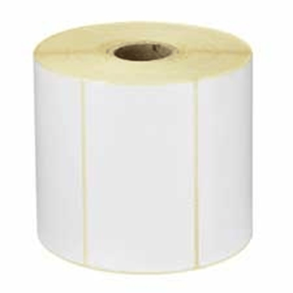 800294-155 label paper 102x38mm thermal transfer z perform 1000t uncoated permanent adhesive 25mm core perforation
