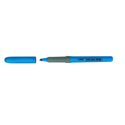 811931 marcador fluorescente highlighter grip trazo 1.5 3.3mm. azul bic 811931