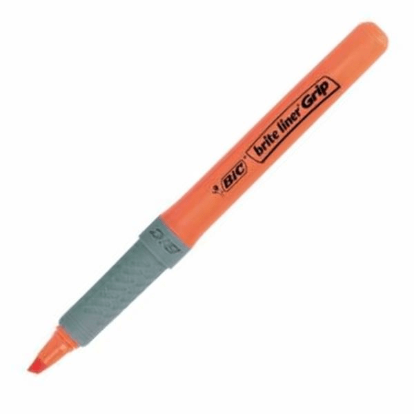 811933 marcador fluorescente highlighter grip trazo 1.5-3.3mm. naranja bic 811933