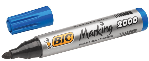8209143 marcador permanente 2000 punta redonda trazo 1.7mm azul bic 8209143