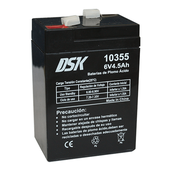 8420738103552 dsk bateria de plomo acido 6v 4.5ah negro
