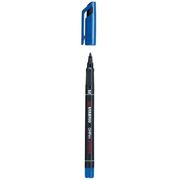 843/41 marcador permanente punta media ohpen universal 1mm. azul stabilo 843-41