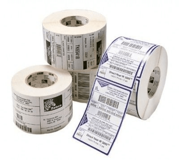 87443 etiquetas polyester 76.2mmx76.2mm thermal transfer z-ultimate 3000t white adhesivo permanente 25mm core