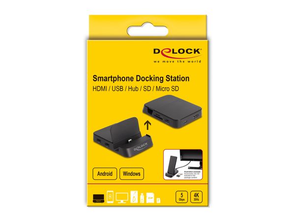 88018 delock docking smartphone 4k para android o window
