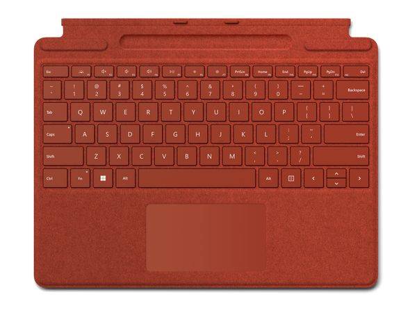8XB-00032 srfc pro8 prox sig keyboard keyboard poppy red e sp