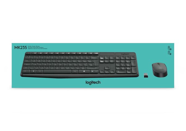 920-007919 teclado inalambrico raton optico logitech mk235 negro