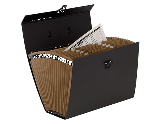 9352101 maletin clasificador acordeon basic negro bankers box 9352101