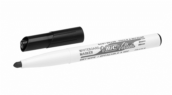 9581711 marcador para pizarra blanca 1741 tinta a base de acetona trazo 1.4mm. negro velleda 9581711