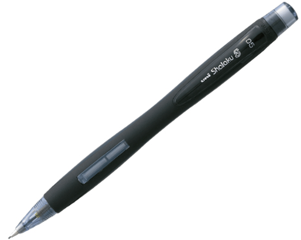 96032000 portaminas uni shalaku 0.5mm negro con goma uni-ball 96032000