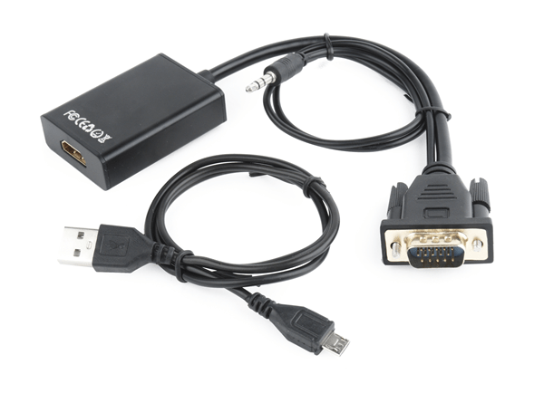 A-VGA-HDMI-01 adaptador gembird vga a hdmi 0.15m con audio 3.5mm