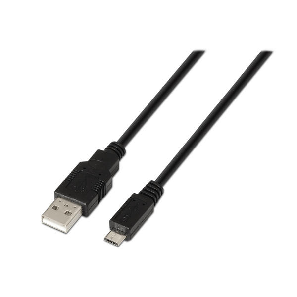 A101-0028 aisens-cable usb 2.0 tipo a-m-micro b-m negro 1.8m