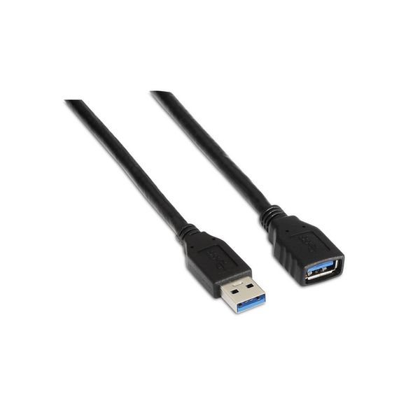 A105-0041 aisens cable usb 3.0. tipo a m a h. negro. 1m