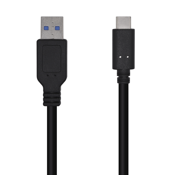 A107-0449 aisens cable usb 3.1 gen 2 10 gbps 3 a. tipo c m a m. negro. 0.5m