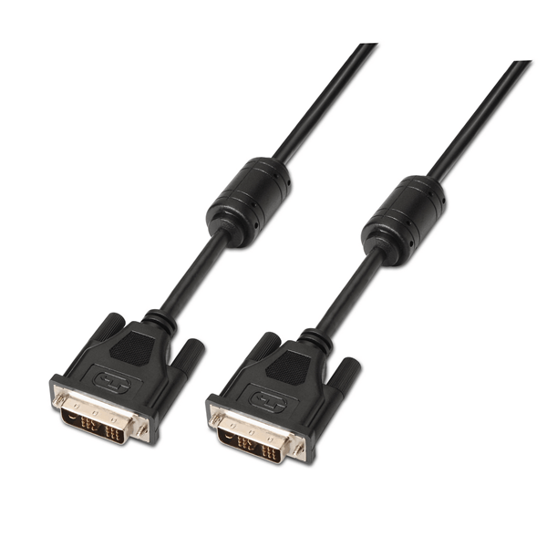 A117-0086 cable aisens dvi-d macho a dvi-d macho single link 18-1 ferritas 1.8m negro a117-0086
