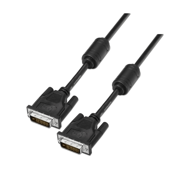 A117-0089 cable aisens dvi-d macho a dvi-d macho dual link 24-1 ferritas 1.8m negro a117-0089