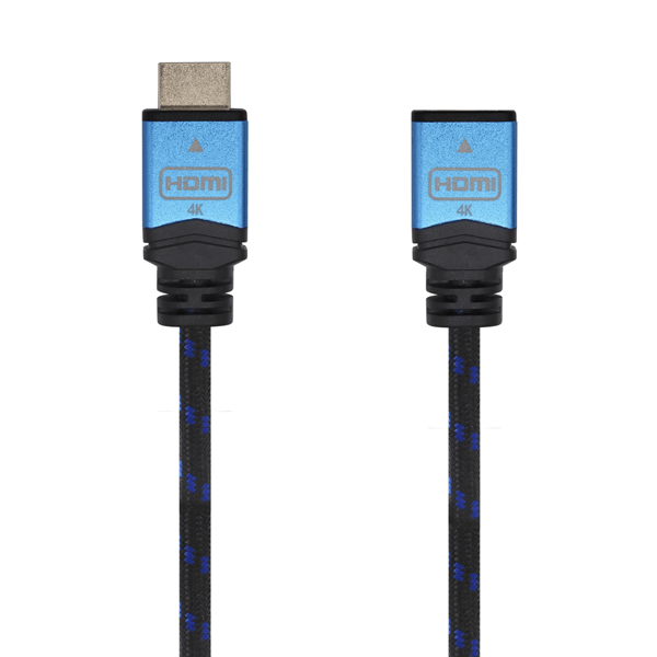 A120-0454 aisens cable hdmi v2 0 prolongador premium alta velocidad hec 4k 60hz 18gbps a m a h negro azul 3 0m