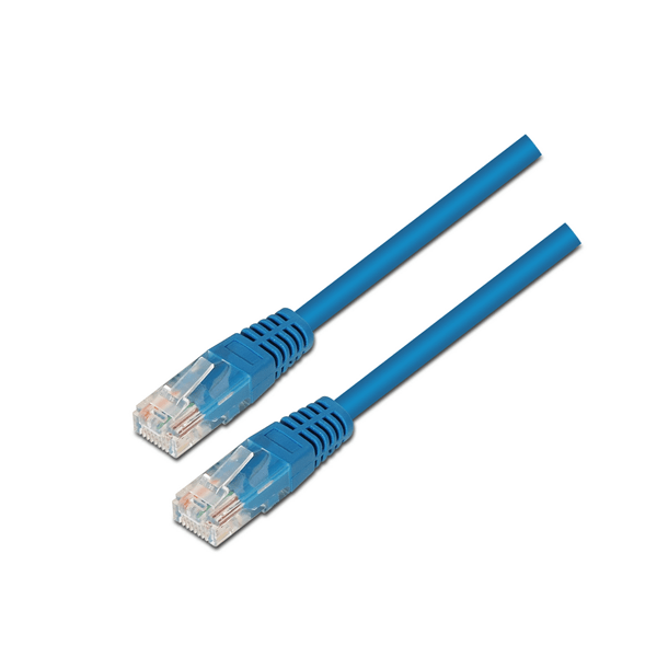 A133-0190 aisens cable de red rj45 cat.5e utp awg24 azul 0.5m