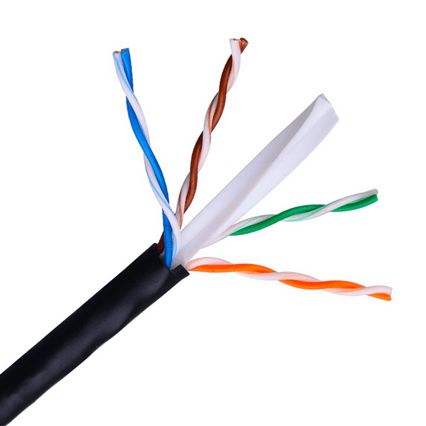 A135-0264 bobina de cable aisens para uso exterior rj45 cat6 utp awg24 rigido 305m negro a135 0264