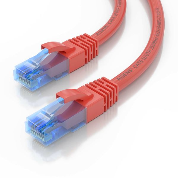 A135-0794 cable red aisens latiguillo rj45 cat.6 utp awg26 cca rojo 5.0m