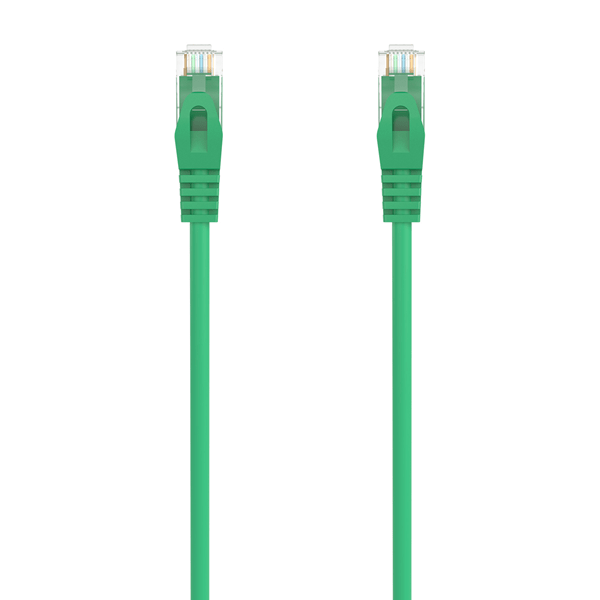 A145-0581 aisens cable de red latiguillo rj45 lszh cat 6a 500 mhz utp awg24 verde 1 5m