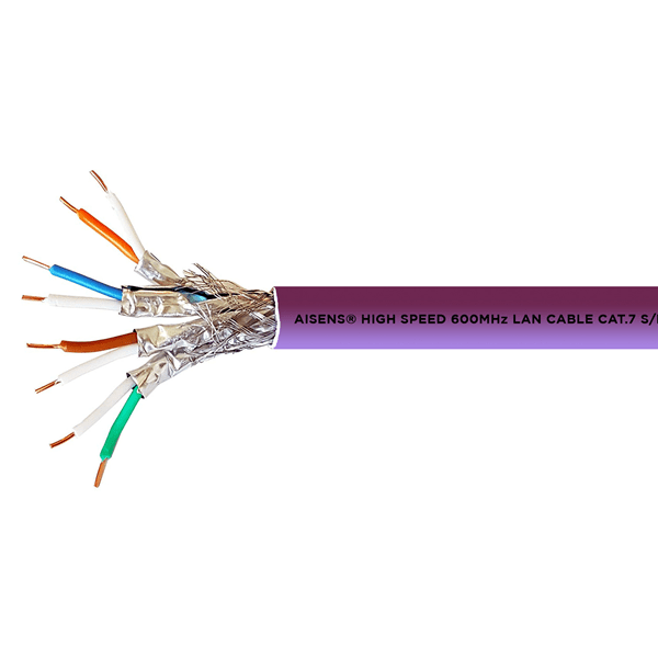 A146-0368 bobina de cable aisens rj45 cat 7 s-ftp awg23 con cpr 305m violeta a146-0368