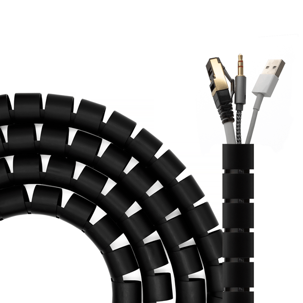A151-0604 aisens organizador de cable en espiral 25mm. negro. 2.0 m