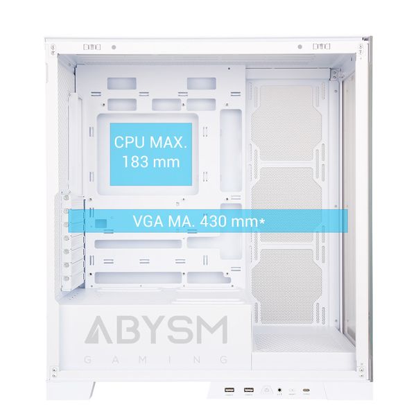 AB123512 caja abysm danube sava h500 white rgb transparente. blanco
