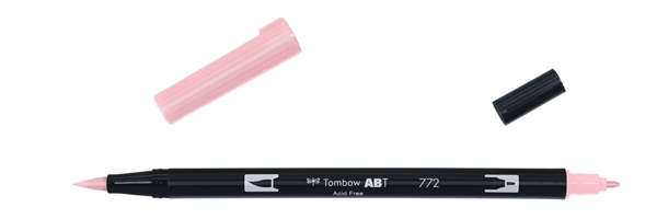 ABT-772 rotulador doble punta pincel color blush tombow abt-772