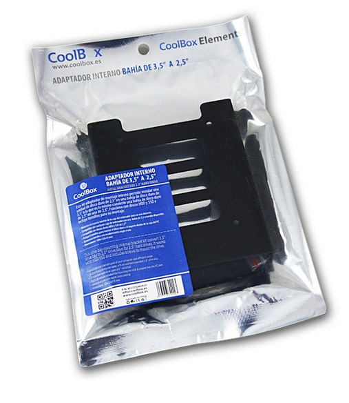 ACCCOOADA25 adaptador 2.5p a 3.5p interno coolbox para ssd
