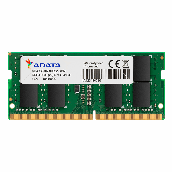 AD4S32008G22-SGN memoria ram portatil ddr4 8gb 3200mhz 1x8 adata ad4s32008g22 sgn