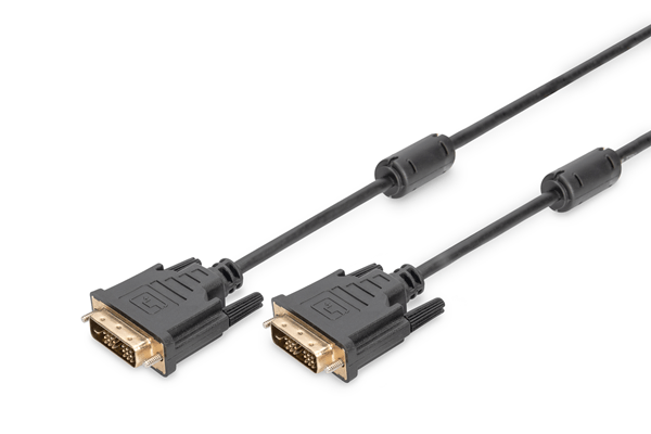 AK-320100-050-S dvi connection cable dvi18-1 2x ferrit m-m 5.0m dvi-d single link bl