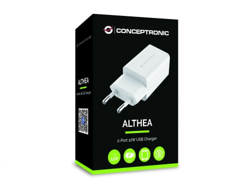 ALTHEA06W cargador de pared conceptronic althea 2x usb 5v a 12w color blanco