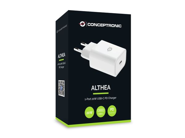 ALTHEA07W cargador de pared quick charge pd usb c conceptronic althea 20w