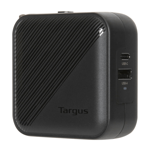 APA803GL cargador portatil targus 65 w gan charger multi port with travel adapters