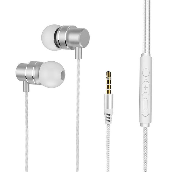 APP-NW3628 auriculares micro in-ear netway blanco-silver