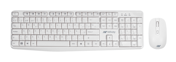 APP-NW3678 teclado inalambrico raton inal. netway ws330 blanco
