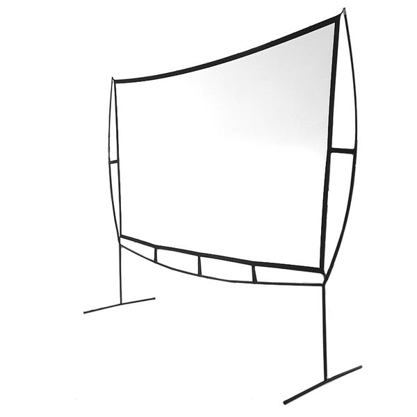 APPPB120C pantalla mural portatil approx 120p 273x158 cm marco plegable de hierro proyeccion de doble cara bolsa de transporte
