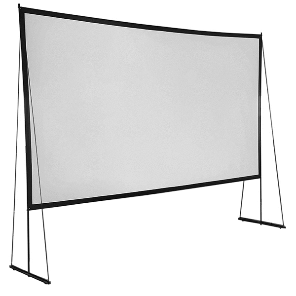 APPPB150A pantalla mural portatil approx 150p 365x193 cm marco plegable de hierro trasera negra opaca bolsa de transporte