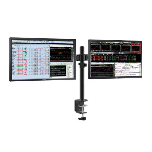 APPSMD02 soporte de mesa para dos monitores approx appsmd02 de 10p 27p brazos con 2 codos y soportes orientables max. vesa 600x400 hasta 10kg por brazo