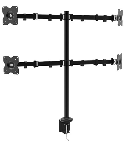 APPSMF02 soporte de mesa para cuatro monitores de 10p-27p brazos con 1 codo y soportes orientables max. vesa 200x200 hasta 10kg por brazo