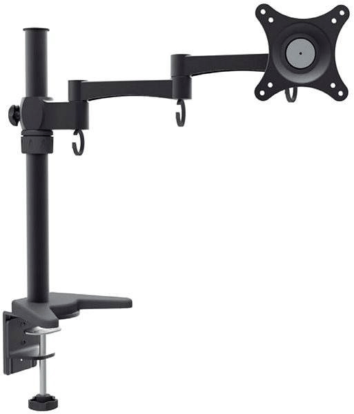 APPSMS01 soporte de mesa para monitor de 10p-27p brazo con 2 codos y soporte orientable max. vesa 100x100 hasta 10kg