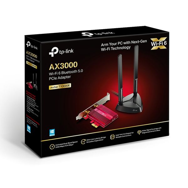 ARCHERTX3000E adaptador pci express ax3000 de doble banda wi fi