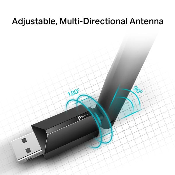 ARCHER_T2U_PLUS usb wifi dualband tp link archer t2u plus ac600 usb2.0 1 antena de alta ganancia