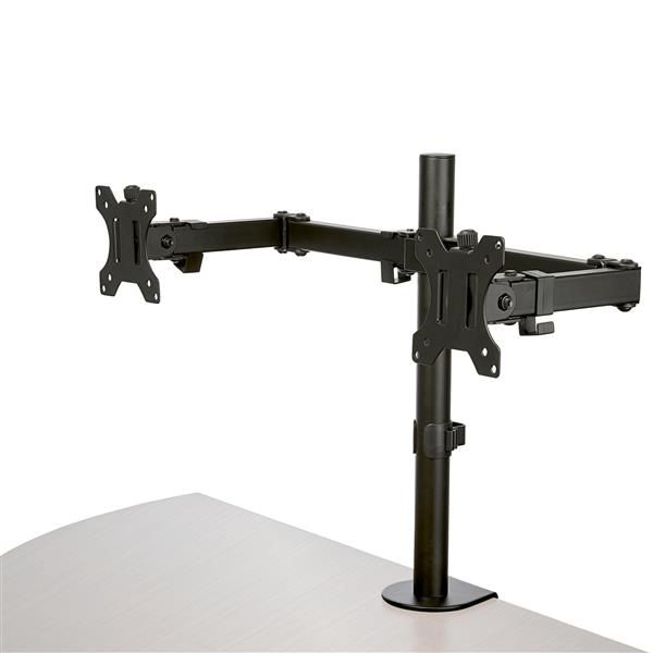 ARMDUAL2 desk mount dual monitor arm for up to 32in monitors crossb ar